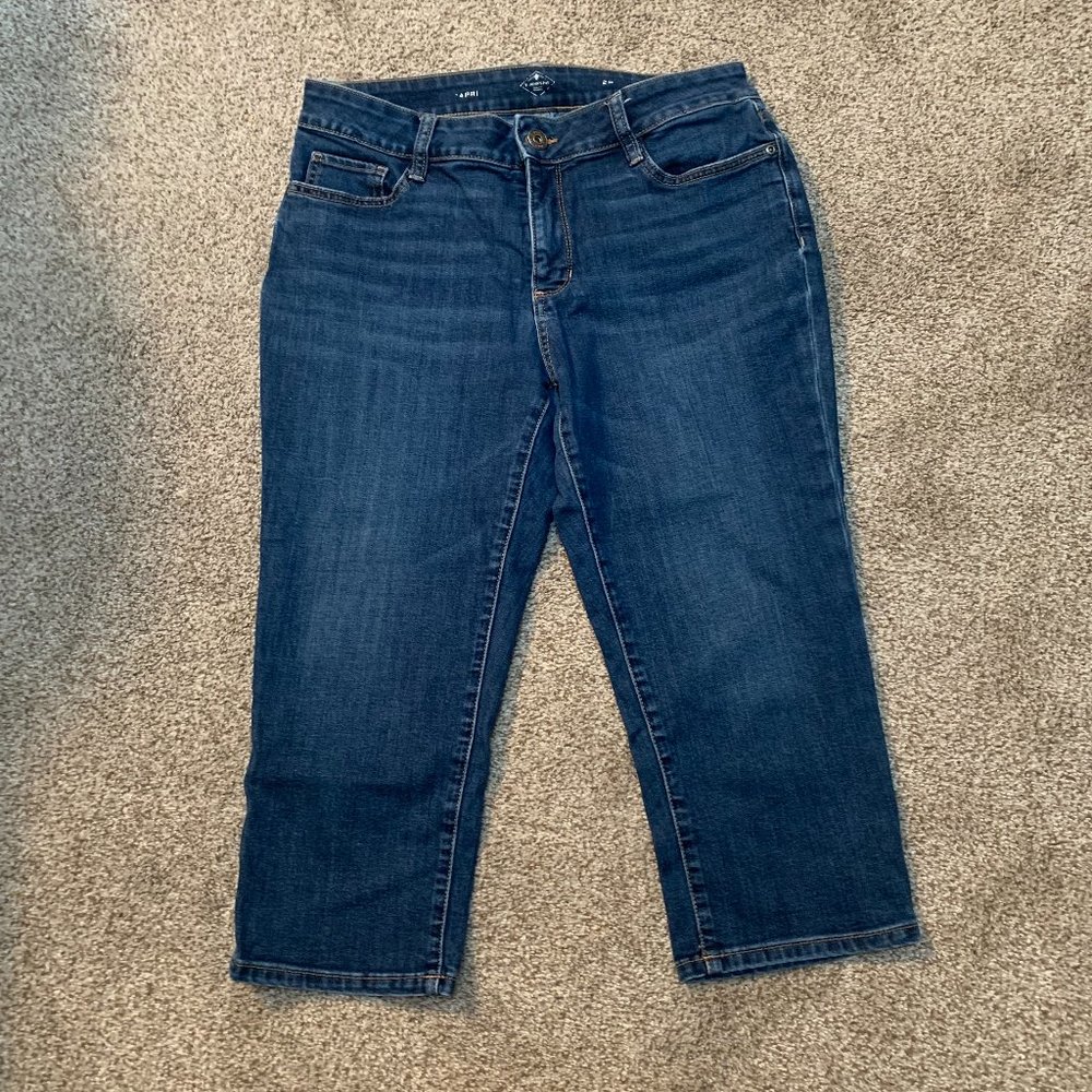 ST JOHNS BAY DENIM CAPRI SIZE 12P  #113